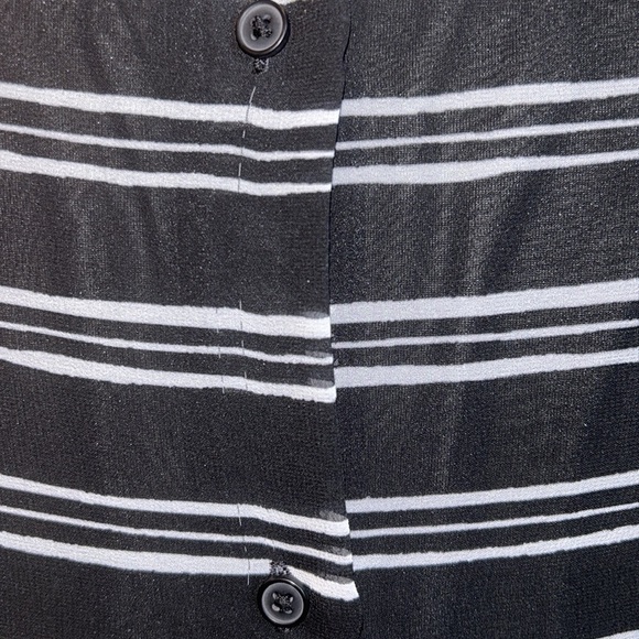 Banana Republic lack & White Striped Layered Sheer Tank Top Women’sSmall - Picture 6 of 7